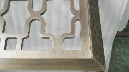 Privacidade decorativa esculpida lobby do hotel em aço inoxidável tela divisória decorativa Paravent (KH