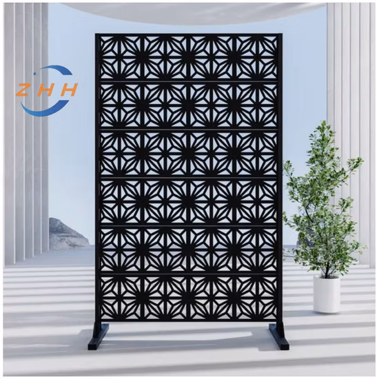 Telas decorativas de privacidade para exteriores de metal com divisor de tela de metal